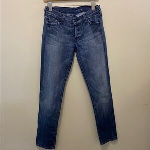 7 for all mankind josefina skinny jeans size 27